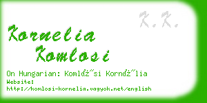 kornelia komlosi business card